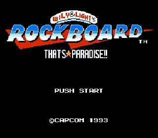 Screenshot Thumbnail / Media File 1 for Wily & Light no Rockboard - That's Paradise (Japan) [En by Interordi v1.1] (Mega Man Version)